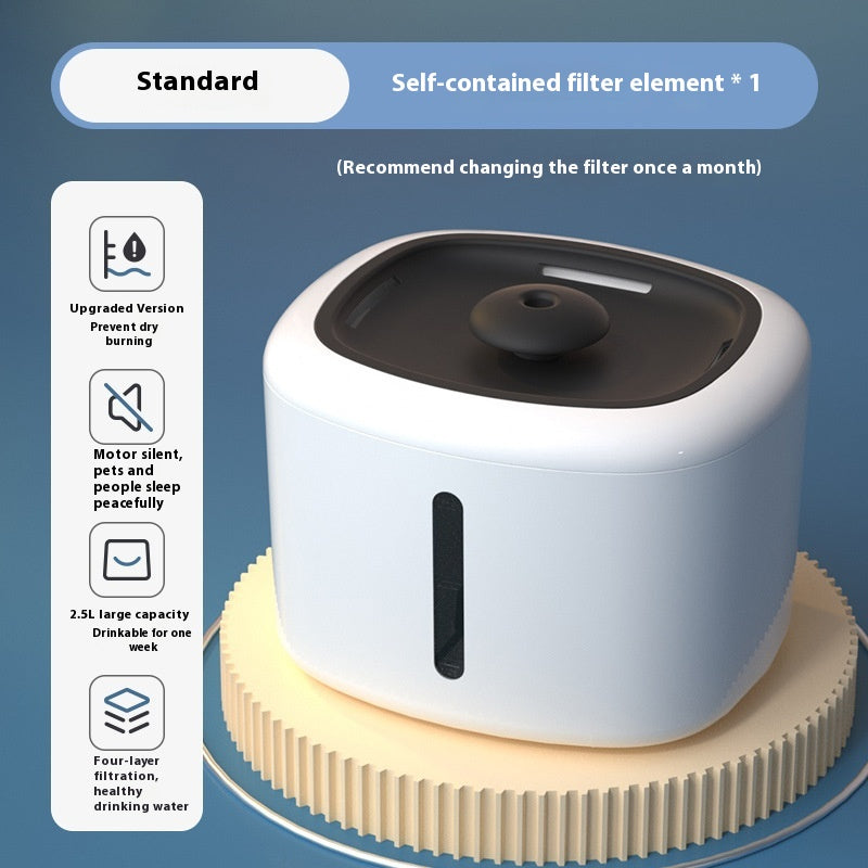 Wholesale Automatic Smart Pet Water Dispensers Living Water Filters Charging Power Cat Dog Basins Solid Plastic Design Hot Sale