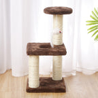 Cat Tree Tower Factory Cheap Wood Sisal Climbing Frame with Jumping Platform Scratching Post for Small Cats