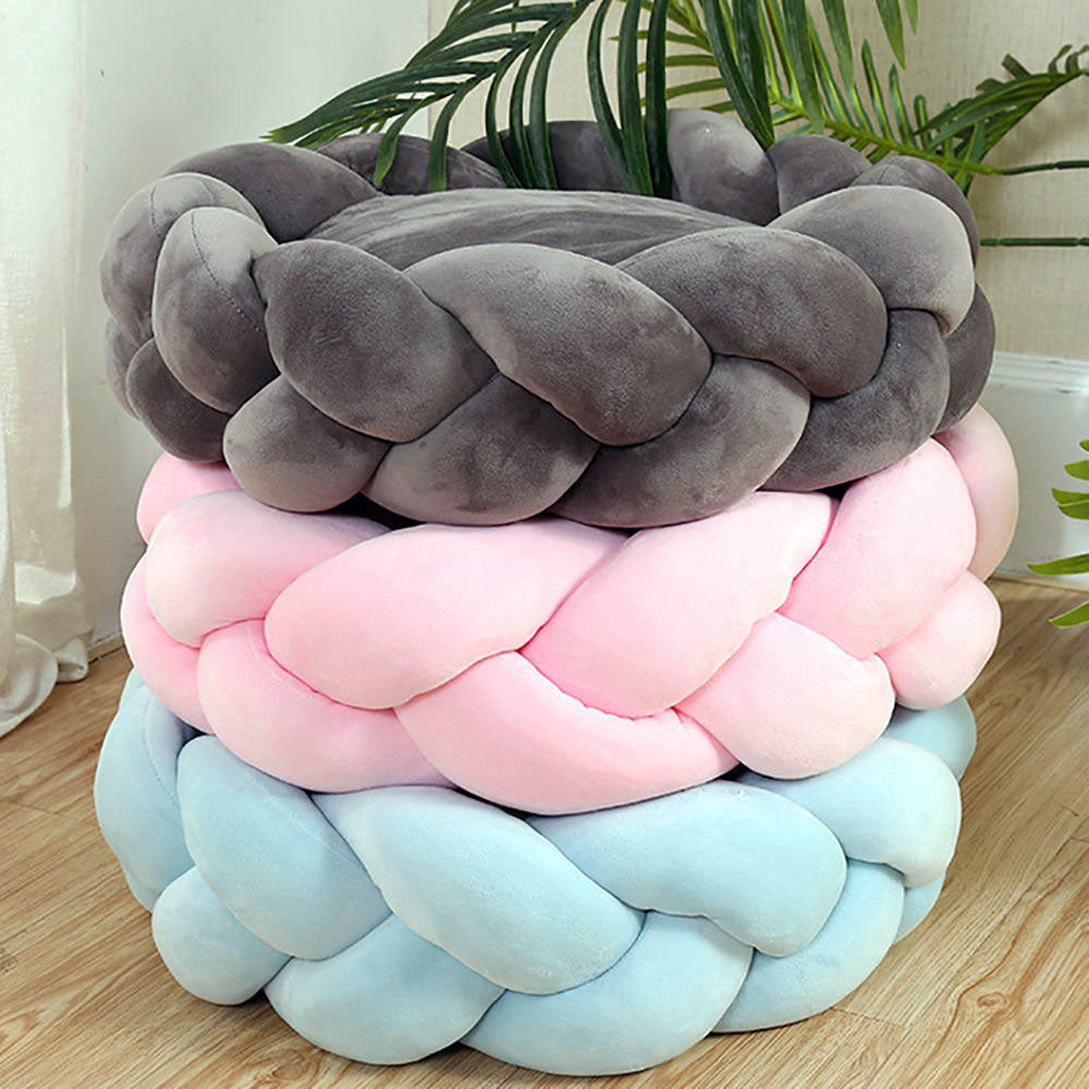 New Style Handmade Weave Soft Comfortable Removable Machine Wash Pet Dogs Cats Nest Beds Wholesale