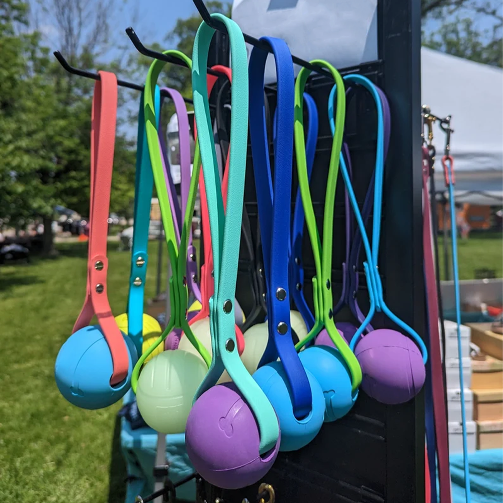 Tennis Ball Dog Toy Playing Interactive Pet Toys and PVC Dog Leash for Dogs in All Size