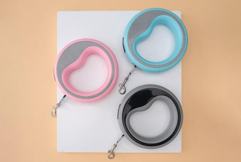 Outdoor Custom Retractable Dog Leash Automatic Hands-Free Nylon Tangle-Free Brake Lock Pet Traction Rope for Small Medium Dogs