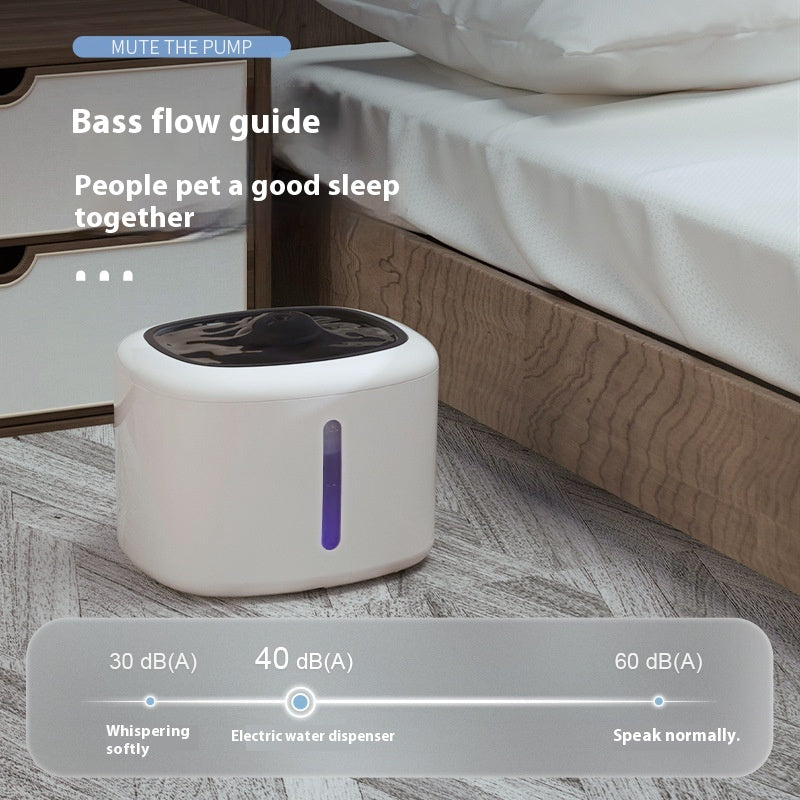 Wholesale Automatic Smart Pet Water Dispensers Living Water Filters Charging Power Cat Dog Basins Solid Plastic Design Hot Sale