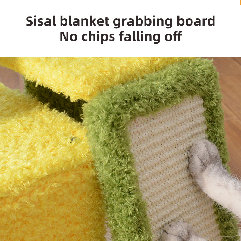 Designer Floor-to-Ceiling Cat Tree & Scratcher Elegant and Comprehensive Feline Furniture