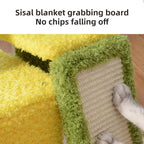 Designer Floor-to-Ceiling Cat Tree & Scratcher Elegant and Comprehensive Feline Furniture