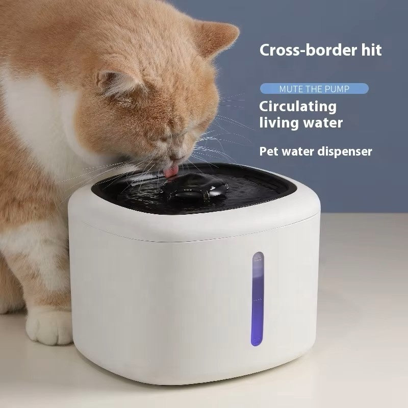 Wholesale Automatic Smart Pet Water Dispensers Living Water Filters Charging Power Cat Dog Basins Solid Plastic Design Hot Sale