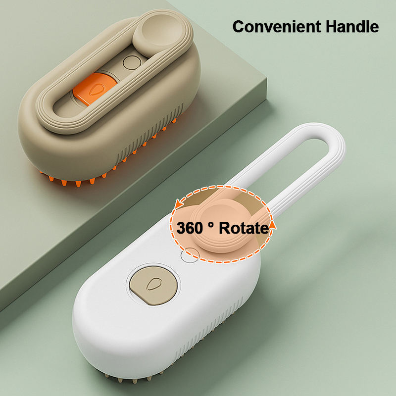 Foldable Pet Hair Remover Manufacturer 3 in 1 Multifunctional Electric Dog Spray Comb Cat Steam Brush